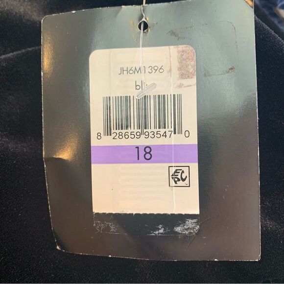 JH Classic Black Dress Size 18 Cap Sleeves - Picture 11 of 11